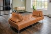 KAWOLA Sofa WIOLO Schlafsofa Daybed Leder cognac 83 x 110 x 240 cm Bild 5