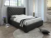 Vente-unique - MASSIMO Bett Stoff Grau - B 203 cm x H 141 cm x L 215 cm Bild 2