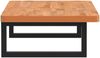 vidaXL Waschbeckenregal Wandmontage Stahl und Massivholz Buche 3302365 Bild 4