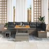 vidaXL Gartensofa-set mit Kissen 9 pcs Grau 3363318 Bild 3