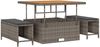 vidaXL Gartensofa-set mit Kissen 9 pcs Grau 3363318 Bild 4