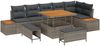 vidaXL Gartensofa-set mit Kissen 9 pcs Grau 3363318 Bild 2