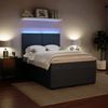 vidaXL Boxspringbett mit Matratze Dunkelgrau 140x200 cm Samt 3294653 Bild 4