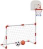 vidaXL Fußball- und Basketball-Set für Kinder mit Bällen 98x50x70 cm 4016330 Bild 2