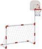 vidaXL Fußball- und Basketball-Set für Kinder mit Bällen 98x50x70 cm 4016330 Bild 3