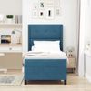 vidaXL LED Boxspringbett mit Matratze Blau 90 x 200 cm Samt 3343854 Bild 4