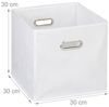 4 x Aufbewahrungsbox Stoff weiß Bild 4