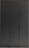 Drehtürenschrank >Kevo< 2 Böden, 2 Stangen, Graphit, Dekor - 135x225x52cm (BxHxT) Bild 5