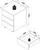 VCM Rollcontainer Dalosa 918325 Weiß H. 55 x B. 39 x T. 45 cm Bild 4
