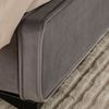 IDIMEX Polsterbett LAVORO, Bett 140x200 cm mit Lattenrost und weichem Stoffbezug Doppelbett grau Bild 4