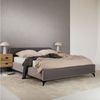 IDIMEX Polsterbett LAVORO, Bett 140x200 cm mit Lattenrost und weichem Stoffbezug Doppelbett grau Bild 2