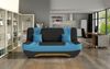Klick-klack-Sofa Schlafsofa KANDY in Stoff Alova Schwarz-Blau Bild 2