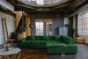 KAWOLA Sofa NEVADA Ecksofa Velvet smaragd Recamiere rechts mit motorischem Sitzvorzug 82 x 215 x 319 cm Bild 2