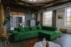 KAWOLA Sofa NEVADA Ecksofa Velvet smaragd Recamiere rechts mit motorischem Sitzvorzug 82 x 215 x 319 cm Bild 5