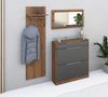borchardt Möbel Garderoben-Set Oliva, (3-tlg), mit stehendem Schuhschrank, Paneel und Spiegel Bild 4