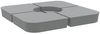 vidaXL 4-tlg. Kreuzfuß-Schirmständer-Set 100 kg PP 847447 Bild 5