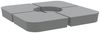 vidaXL 4-tlg. Kreuzfuß-Schirmständer-Set 100 kg PP 847447 Bild 2