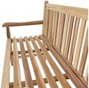 VCM Gartenstuhl 3er Sitzbank Gartenbank Landhausstil Teak Holz (1 St) Bild 4