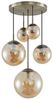 Lindby Hängeleuchte Teeja, Glas Creme IP20, 5 x 15 W LED Bild 2