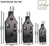 UNUS GARDEN LED Solarleuchte Metall-Häuser groß, Metallhaus Laterne Windlicht Garten Eingang Teelichthaus Dekolicht Bild 3