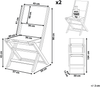 Gartenstuhl 2er Set CESANA Akazienholz Dunkler Holzfarbton Bild 2