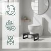 Relaxdays Klappbarer Toilettenhocker aus Bambus Bild 3