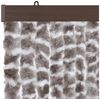 Moritz Flauschvorhang aus Chenille 100 x 200 cm taupe Türvorhang als Fliegenschutz Insektenschutz für Camping Wohnwagen Bild 3