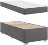 vidaXL Bettrahmen mit Matratze Grau 100 x 200 cm Stoff 3399228 Bild 4