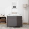 vidaXL Bettrahmen mit Matratze Grau 100 x 200 cm Stoff 3399228 Bild 3