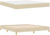 vidaXL Boxspringbett mit Matratze Creme 180 x 200 cm Stoff 3398589 Bild 5