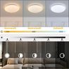 ZMH Deckenlampe LED Deckenleuchte Schlafzimmer - 37W Schlafzimmerlampe Sternenhimmel Dimmbar mit Fernbedienung Ø30cm Küchenlampe Deckenbeleuchtung Rund Flurlampe für Kinderzimmer Küche Flur Wohnzimmer Bild 2