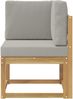 vidaXL Outdoor-Sofagarnitur Weiß und Hellgrau 51 x 54 x 73 cm 901469 Bild 3