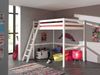 Hochbett Katherina 209x215x190 Kinderbett Massivholz Weiß Bild 2