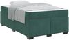 vidaXL Bettrahmen mit Matratze Dunkelgrün 120 x 200 cm Stoff 3399287 Bild 2