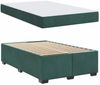 vidaXL Bettrahmen mit Matratze Dunkelgrün 120 x 200 cm Stoff 3399287 Bild 4