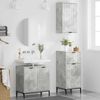 vidaXL Badezimmermöbel Set mit Regal 3 pcs Betongrau Holzwerkstoff 3393106 Bild 4