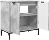 vidaXL Badezimmermöbel Set mit Regal 3 pcs Betongrau Holzwerkstoff 3393106 Bild 5