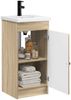 vidaXL Badezimmerschrank mit Waschbecken Sonoma-Eiche 890056 Bild 3
