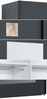 Apothekerschrank Rimini 40x207cm Korbauszug matt Farbe: RAL 3004 purpurrot matt / grau RI-2D14K/40/KARGO Bild 5
