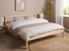 Bett mit Lattenrost VANNES 180 x 200 cm Holz Heller Holzfarbton Bild 3