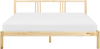 Bett mit Lattenrost VANNES 180 x 200 cm Holz Heller Holzfarbton Bild 4