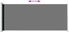vidaXL Seitenmarkise Ausziehbar 200x500 cm Schwarz 313417 Bild 3