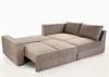 Ecksofa-Dauerschläfer Federkern Topper Bettkasten Schlafcouch in Hellbraun Bild 4