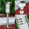 hofstein Pollerleuchte »Bauso« Außenleuchte moderne aus gebürstetem Edelstahl und Glas, Wegeleuchte 50 cm, Gartenlampe mit E27-Fassung, Gartenbeleuchtung IP44 Bild 1
