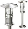 hofstein Pollerleuchte »Bauso« Außenleuchte moderne aus gebürstetem Edelstahl und Glas, Wegeleuchte 50 cm, Gartenlampe mit E27-Fassung, Gartenbeleuchtung IP44 Bild 4