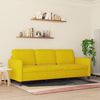 vidaXL 3-Sitzer-Sofa Gelb 180 cm Samt Bild 3