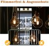 ZMH E27 LED-Glühbirnen im Vintage-Stil, 6er-Pack – G80, 2700 K, 4 W, Edison-Glühbirnen, warmweiß, ideal für Hotels, Zuhause, Cafés und Bars Bild 5