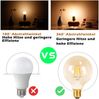 ZMH E27 LED-Glühbirnen im Vintage-Stil, 6er-Pack – G80, 2700 K, 4 W, Edison-Glühbirnen, warmweiß, ideal für Hotels, Zuhause, Cafés und Bars Bild 2