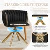 LVHOM Esszimmerstuhl 2er-Set, 180° drehbar mit runden Rückenlehne, Wohnzimmerstuhl aus Samt, bis 150 kg, für Homeoffice Bild 3