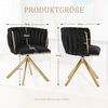 LVHOM Esszimmerstuhl 2er-Set, 180° drehbar mit runden Rückenlehne, Wohnzimmerstuhl aus Samt, bis 150 kg, für Homeoffice Bild 2